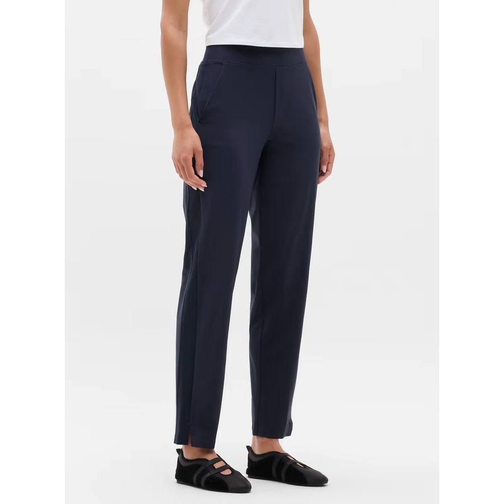 Athleta Womens Brooklyn Mid Rise Ankle Pant 10 Blue Athleisure Career Sporty‎
